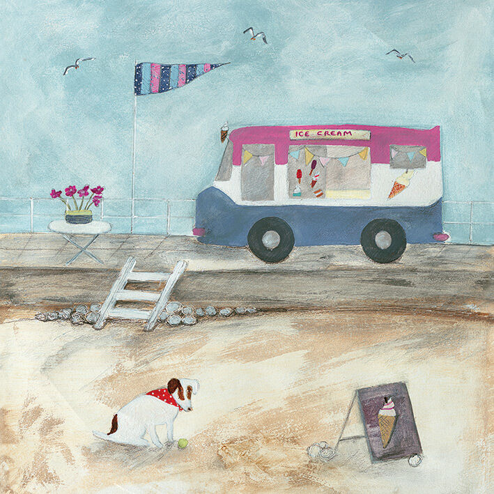 Waiting for an Ice Cream Canvas Art Print by Louise O'Hara