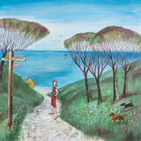 Beach Path Canvas Art Print by Joe Ramm