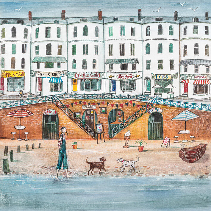 Fishing Quarter Canvas Art Print by Joe Ramm
