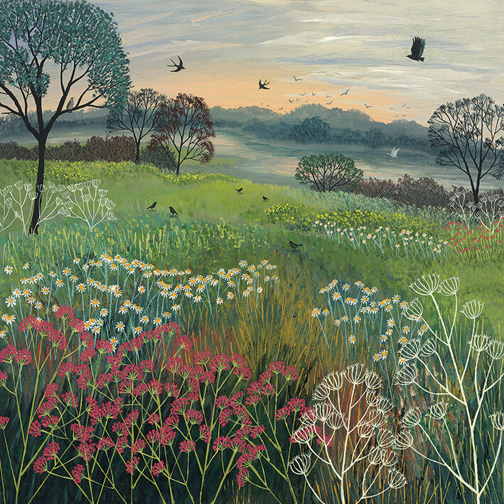 Summer's Eve Canvas Art Print by Jo Grundy