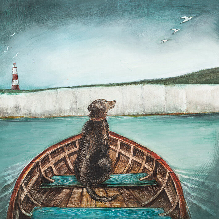The Helmsman Canvas Art Print by Joe Ramm