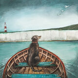 The Helmsman Canvas Art Print by Joe Ramm