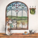 Pie and Pint Canvas Art Print by Joe Ramm