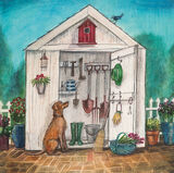 Potting Shed Canvas Art Print by Joe Ramm
