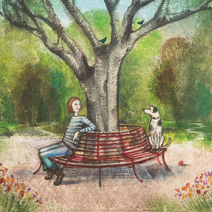 A Roundabout Conversation Canvas Art Print by Joe Ramm