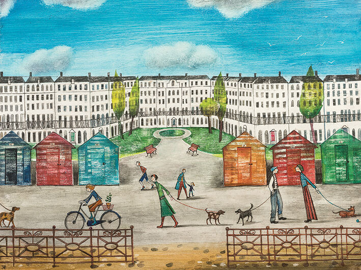 Promenade Canvas Art Print by Joe Ramm