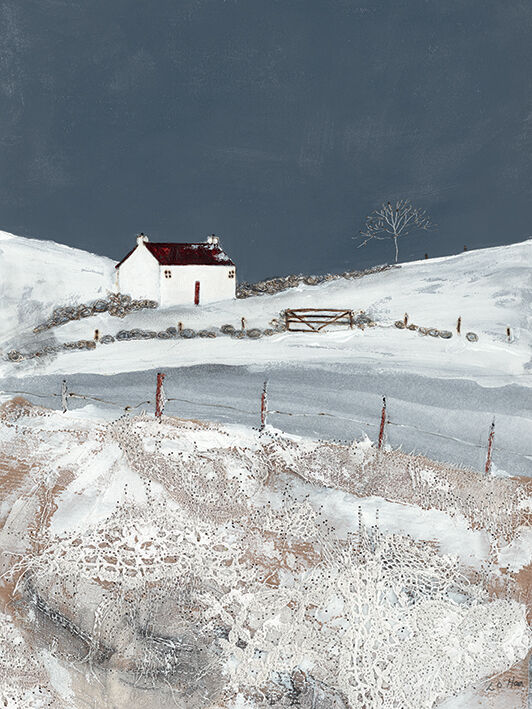 One Winter's Night Canvas Art Print by Louise O'Hara