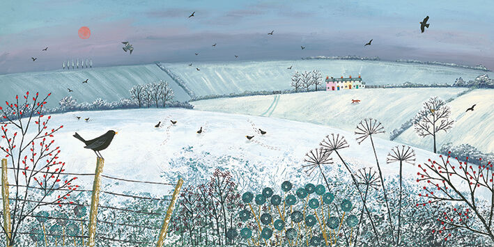 Evensong Canvas Art Print by Jo Grundy