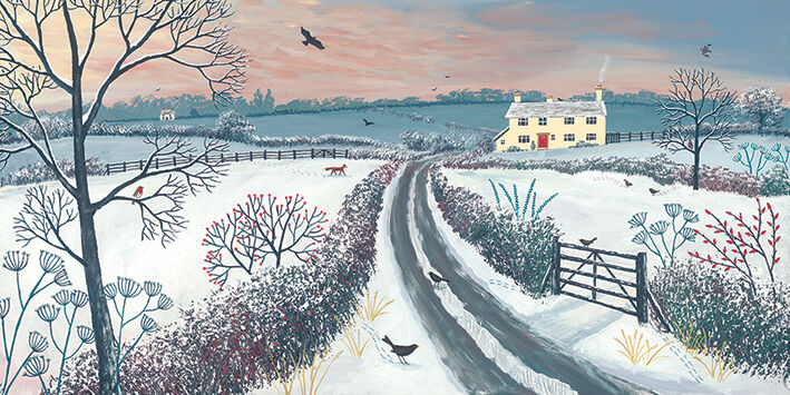 Coming Home for Winter Canvas Art Print by Jo Grundy