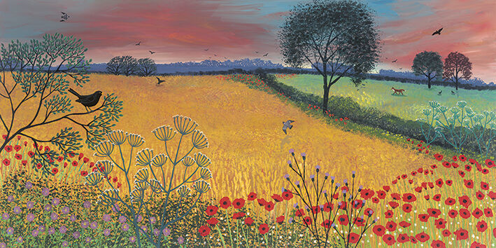 Harvest Song Canvas Art Print by Jo Grundy