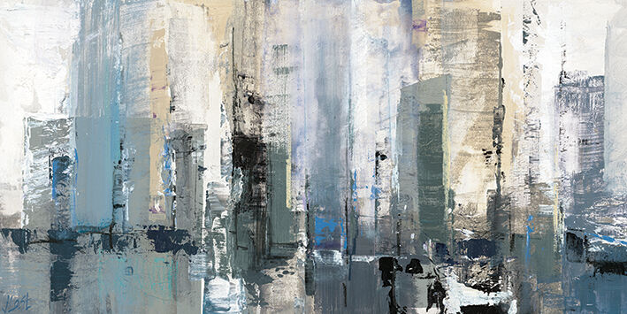 Winter Metropolis Canvas Art Print by Joanne Last