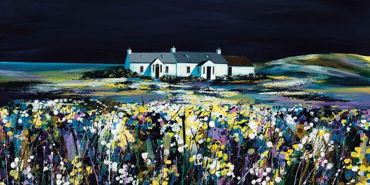 Moonlight Shimmer Canvas Art Print by Avril Thomson Smith