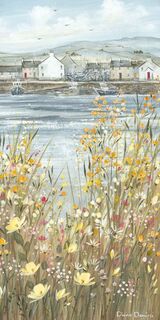 Boats & Blooms III Canvas Art Print by Diane Demirci