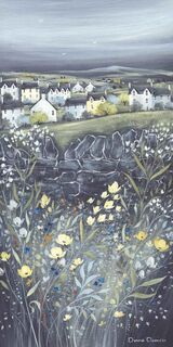 Chalkboard Hills I Canvas Art Print by Diane Demirci