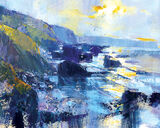 Tregardock Beach, December Canvas Art Print by Chris Forsey