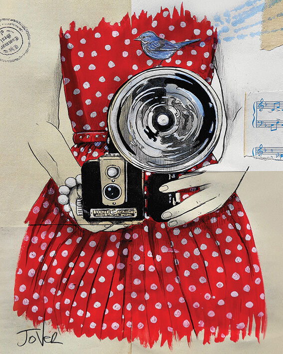 Flash Canvas Art Print by Loui Jover