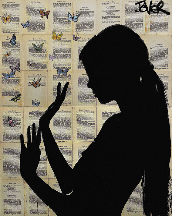 Butterfly Days Canvas Art Print by Loui Jover