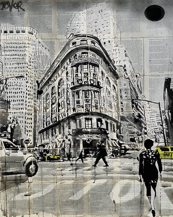 Midtown Walk Canvas Art Print by Loui Jover