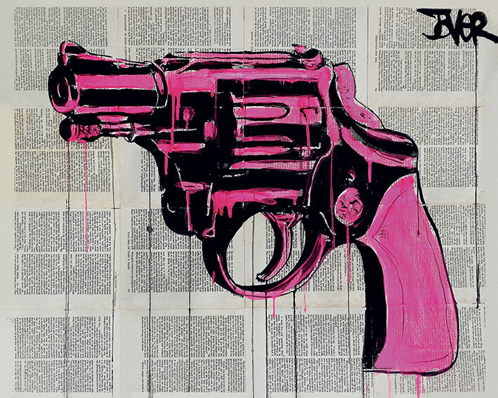 Pop Gun Canvas Art Print by Loui Jover