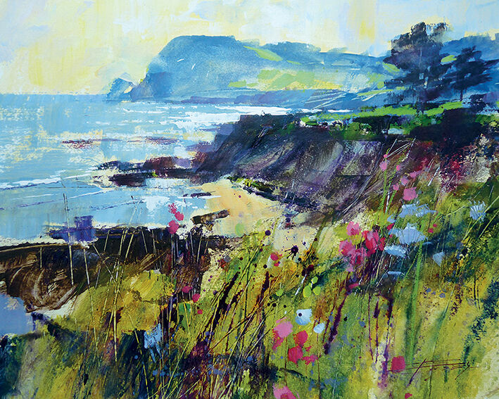 Getting to the Point, Prawle Canvas Art Print by Chris Forsey