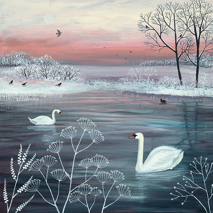Winter Serenity Canvas Art Print by Jo Grundy