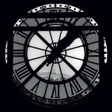 Clock Face, Paris Canvas Art Print by Heiko Lanio