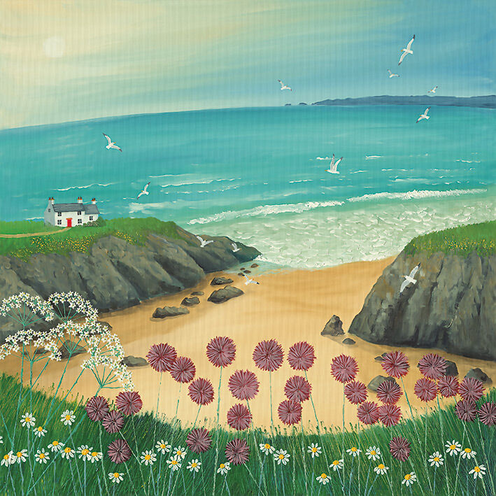 Ocean Breeze Canvas Art Print by Jo Grundy