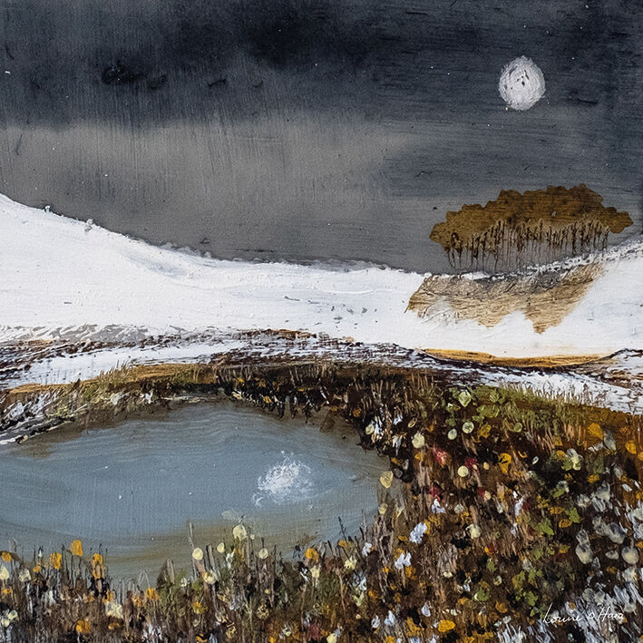 A Tranquil Moon II Canvas Art Print by Louise O'Hara