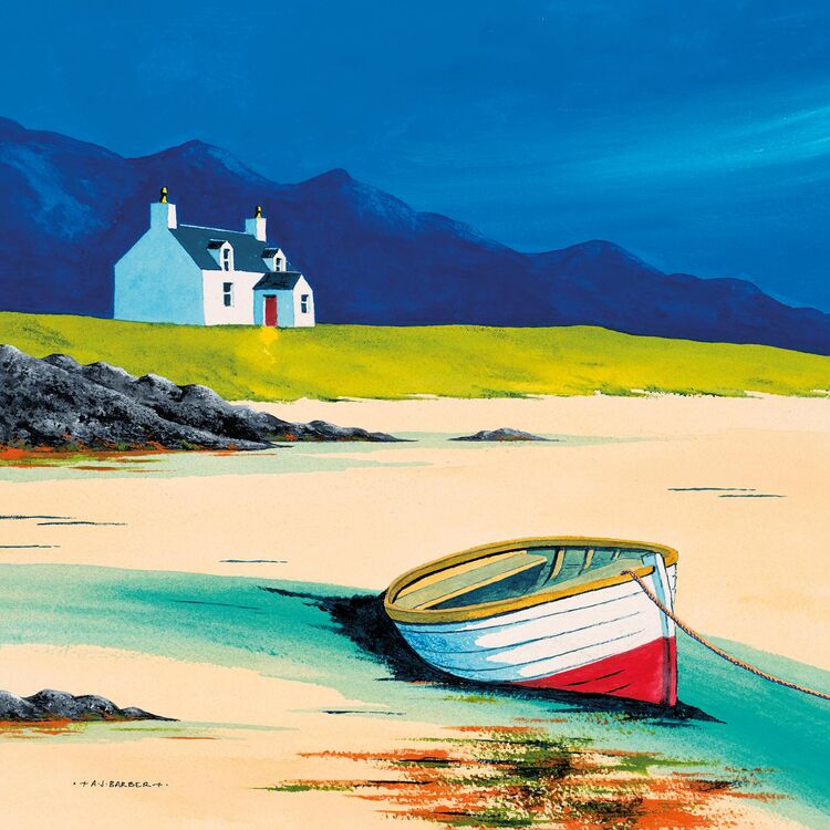 Low Tide - Lewis Canvas Art Print by Anthony Barber