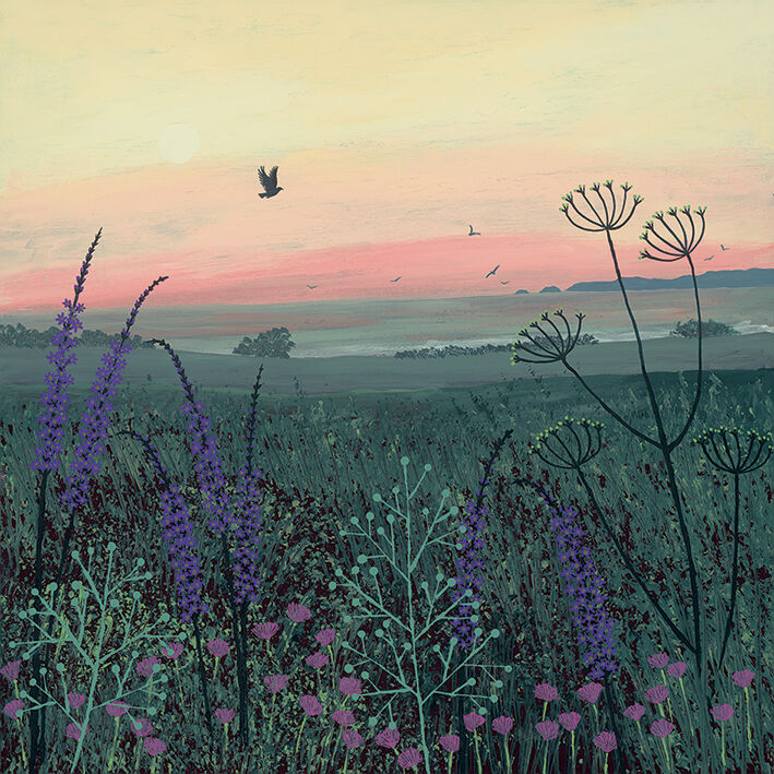 Coastal Dawn Canvas Art Print by Jo Grundy