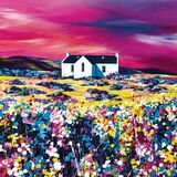 A Sky of Pink Canvas Art Print by Avril Thomson Smith