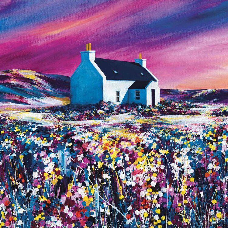 Sky Dance Canvas Art Print by Avril Thomson Smith