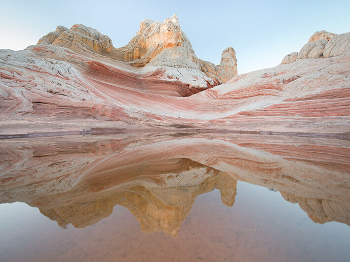 Sandstone Reflections, Arizona Canvas Art Print by David Clapp