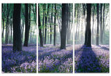 Playing the Blues II Canvas Triptych Art Print by David Clapp