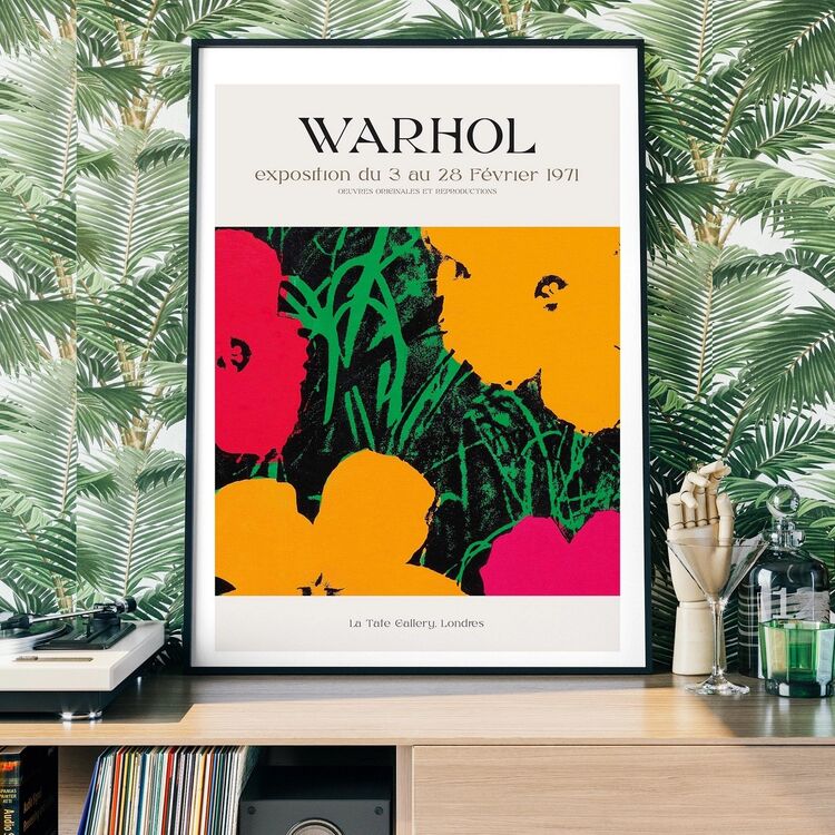 Andy Warhol Exhibition Museum Poster Framed Art Print
