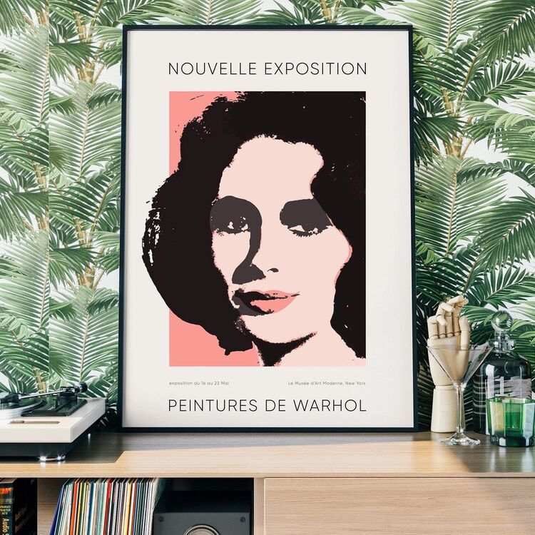 Warhol Nouvelle Exhibition Poster Framed Art Print