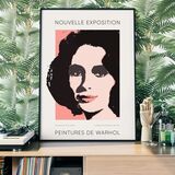 Warhol Nouvelle Exhibition Poster Framed Art Print