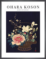 Basket of Flowers Framed Art Print by Ohara Koson