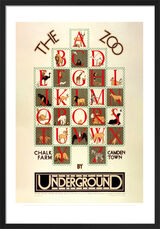 The Zoo By Underground, 1928 Framed Art Print by Herry Perry