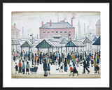 Market Scene, Northern Town, 1939 Framed Art Print by L.S. Lowry