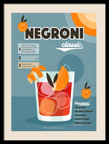 Negroni Framed Art Print by Dominique Vari