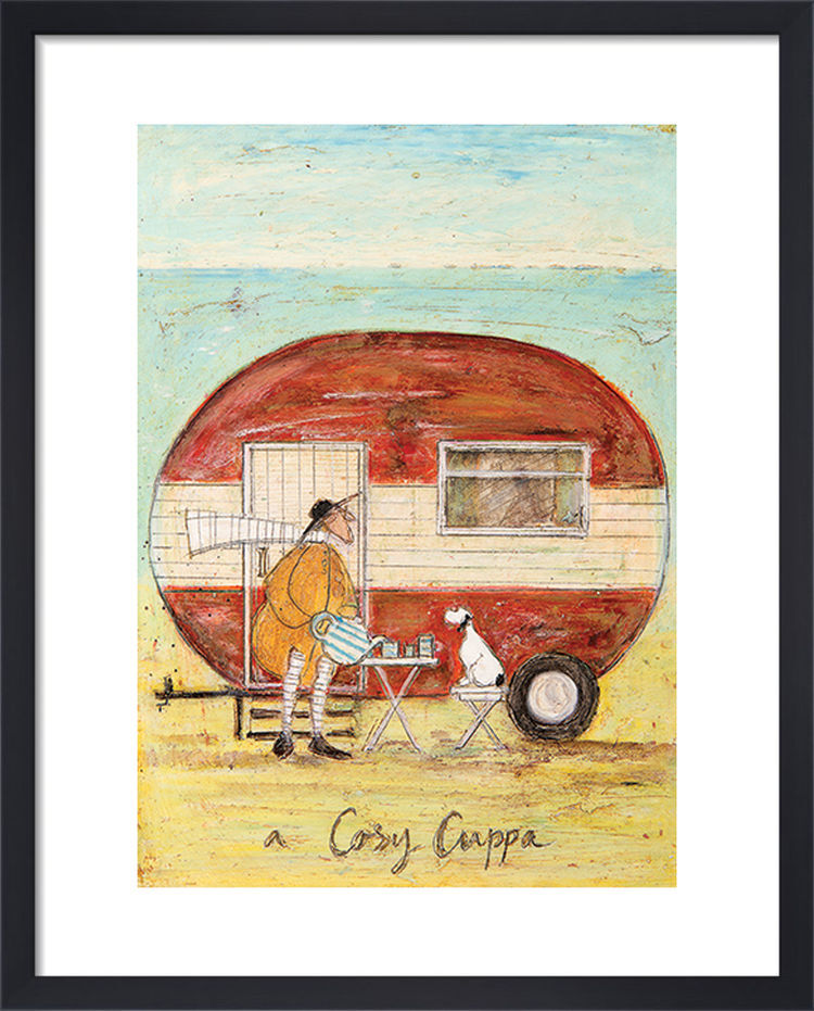 A Cosy Cuppa Framed Art Print by Sam Toft