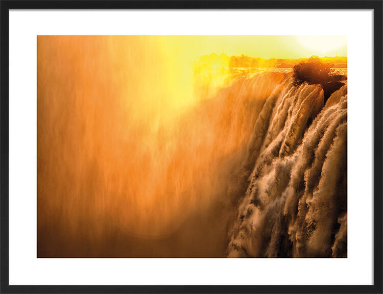 Steamy Falls Framed Art Print by Mario Moreno