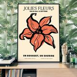 Beautiful Flowers Orange Flower Drawing Framed Print