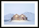 Iceland Hut Framed Art Print by Howard Shooter