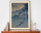 Yumoto Hot Spring, Nikko Framed Art Print by Hasui Kawase