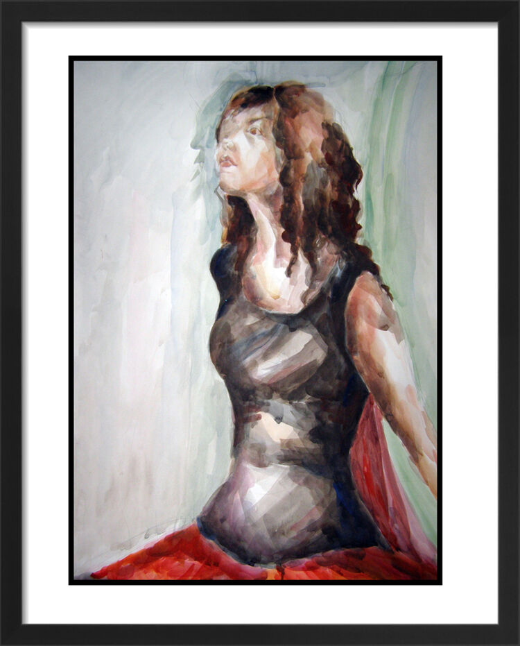 La Femme Framed Art Print by Anonymous Artist
