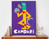 Vintage Campari Abstract Print 3 Framed Art Print