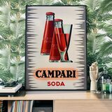 Campari Soda Red  Framed Art Print