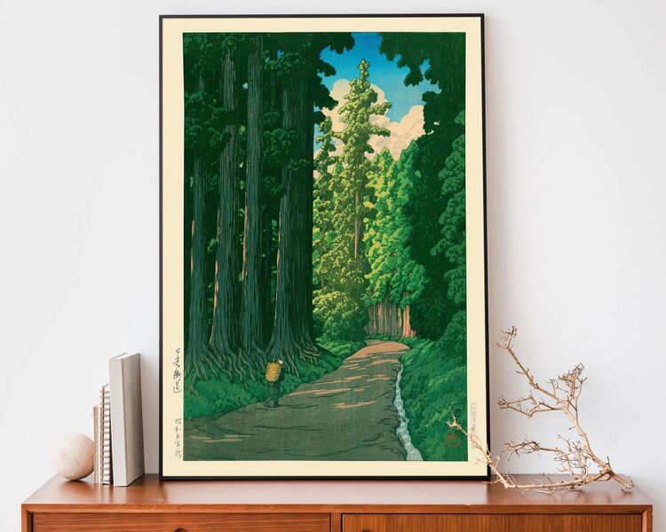 Road To Nikko Framed Art Print by Hasui Kawase